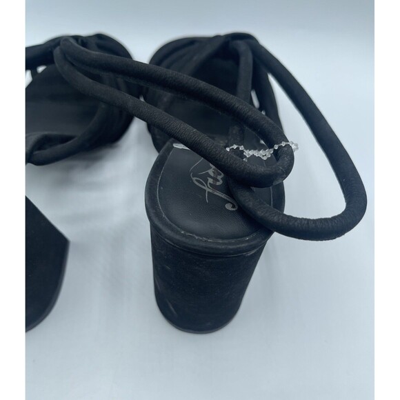 FREE PEOPLE Colette Cinched Block Heel Sandals, Black, EU39.5/US9 NWOB - Picture 8 of 16